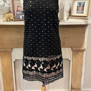 Endless Rose Black Dress with Silver Stud Beading NWT